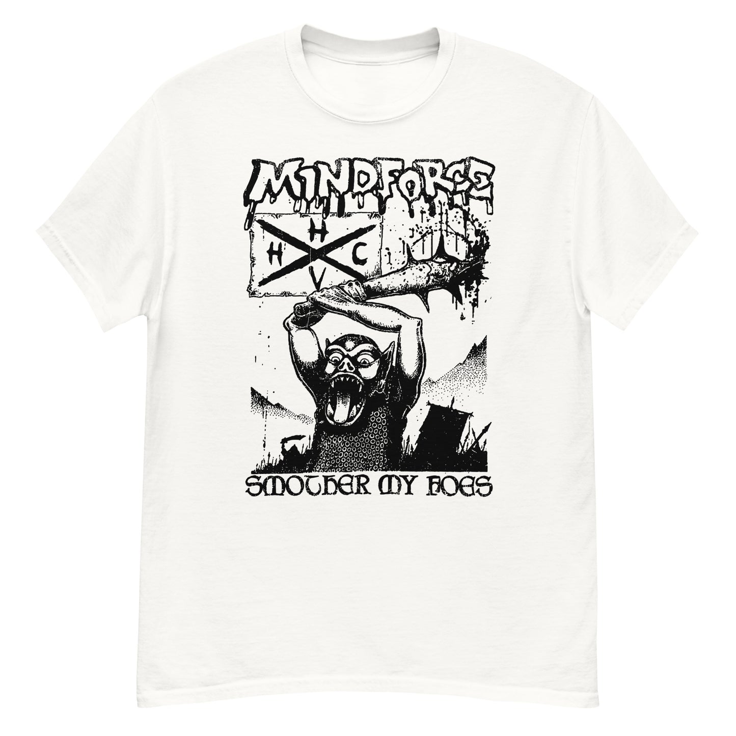 Mindforce T-Shirt NYHC Hardcore Band Merch white