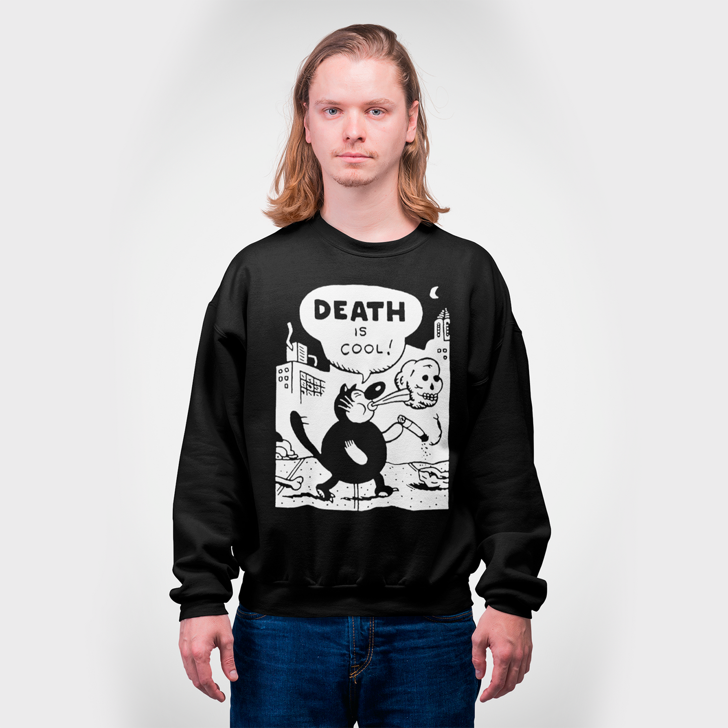 Death is Cool Unisex Sweatshirt (Black)