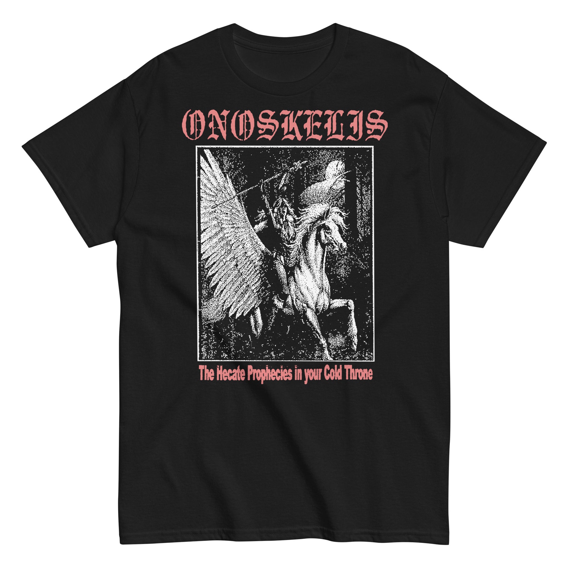 PrInspired by the atmosphere of dungeon synth and raw black metal.
Referencing The Hecate Prophecies in your Cold Throne and the aesthetics of underground tape culture.oduct mockup