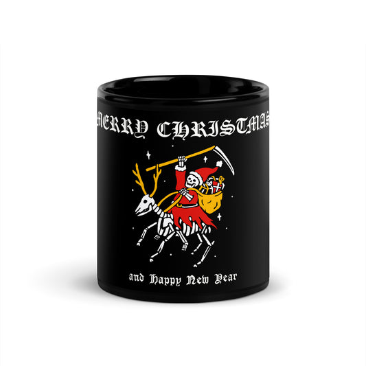 Merry Christmas Black Mug