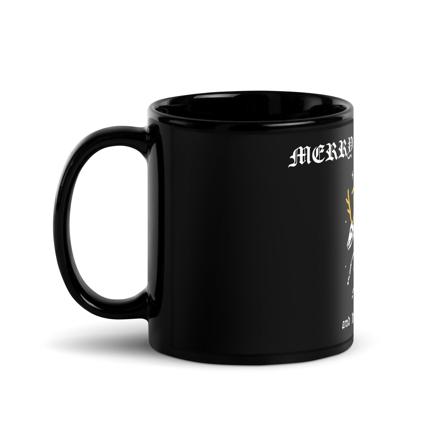 Merry Christmas Black Mug