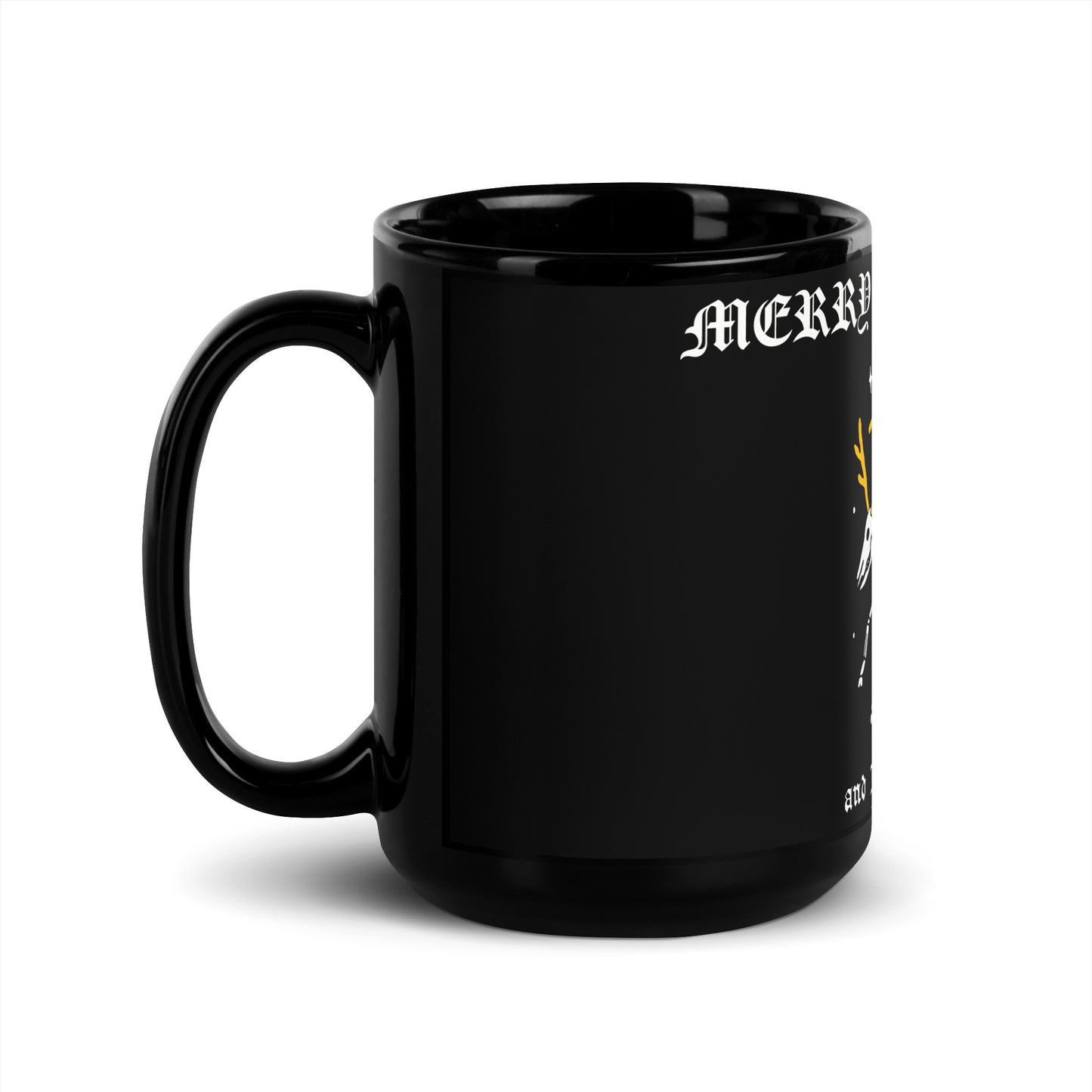 Merry Christmas Black Mug