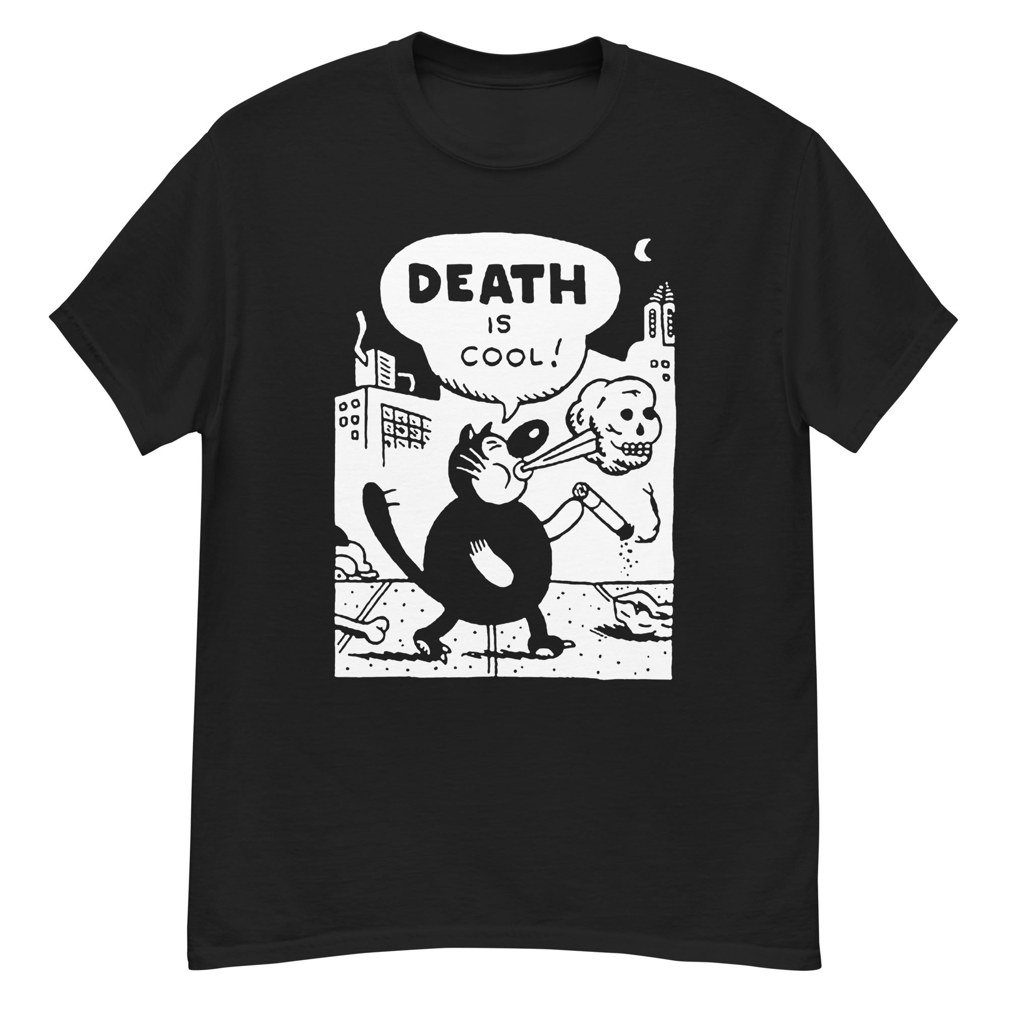 Death is Cool T-Shirt (White Print) – The Basement Merch Shop