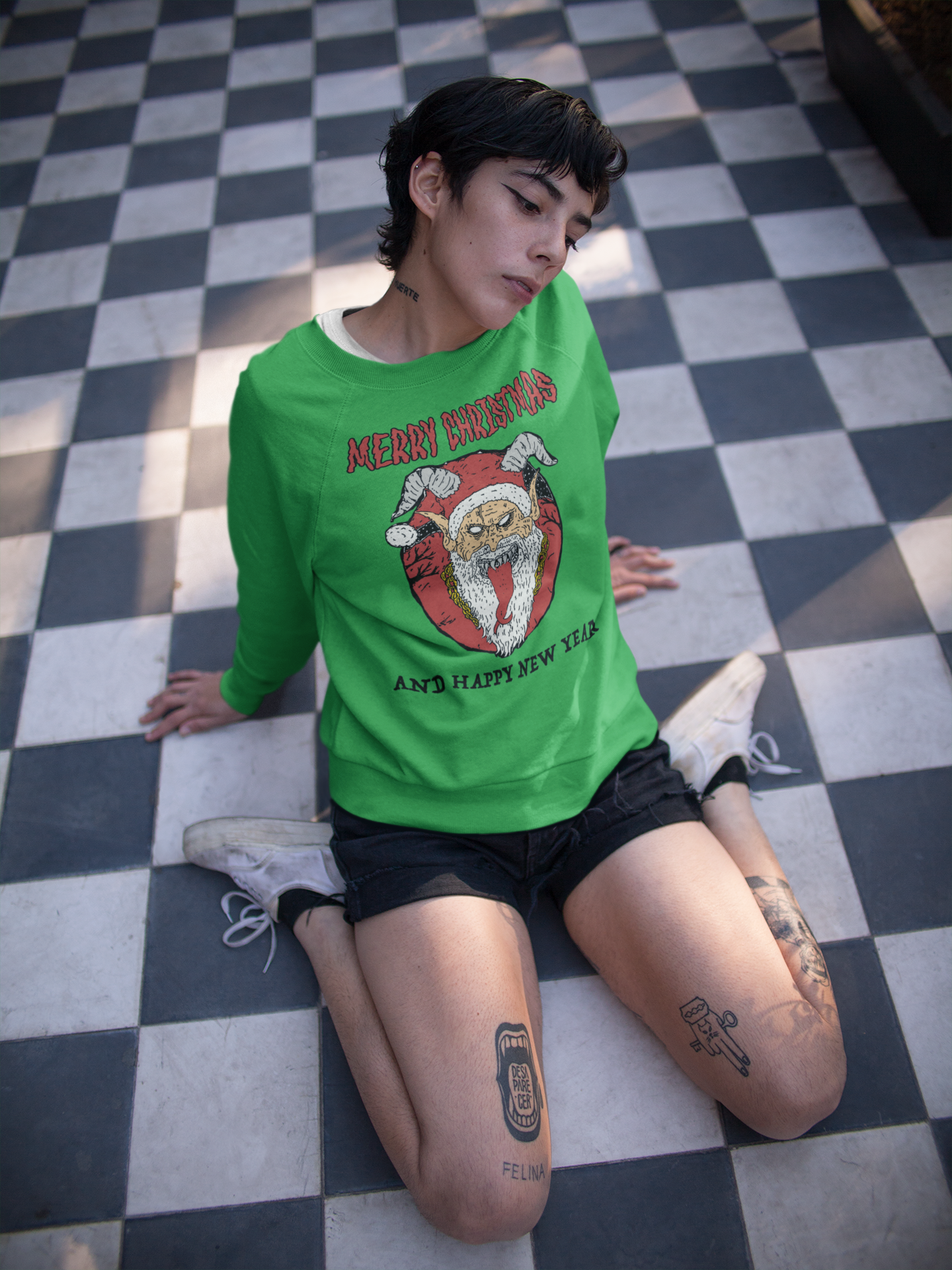 Merry Christmas Hell Santa Sweatshirt