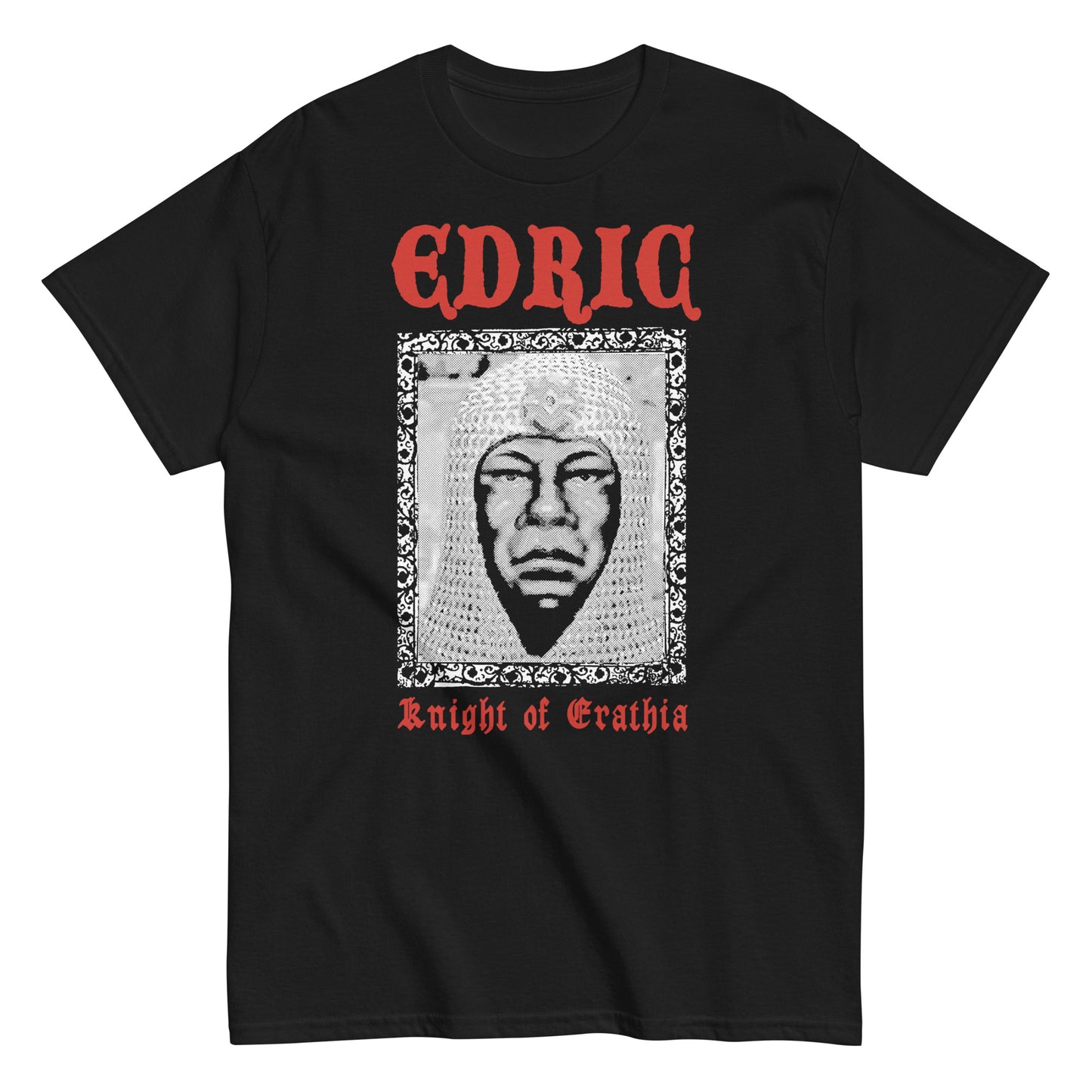 Meet our Edric – Knight of Erathia tee: bold gothic print, retro vibes, and pure love for the best fantasy strategy ever made.