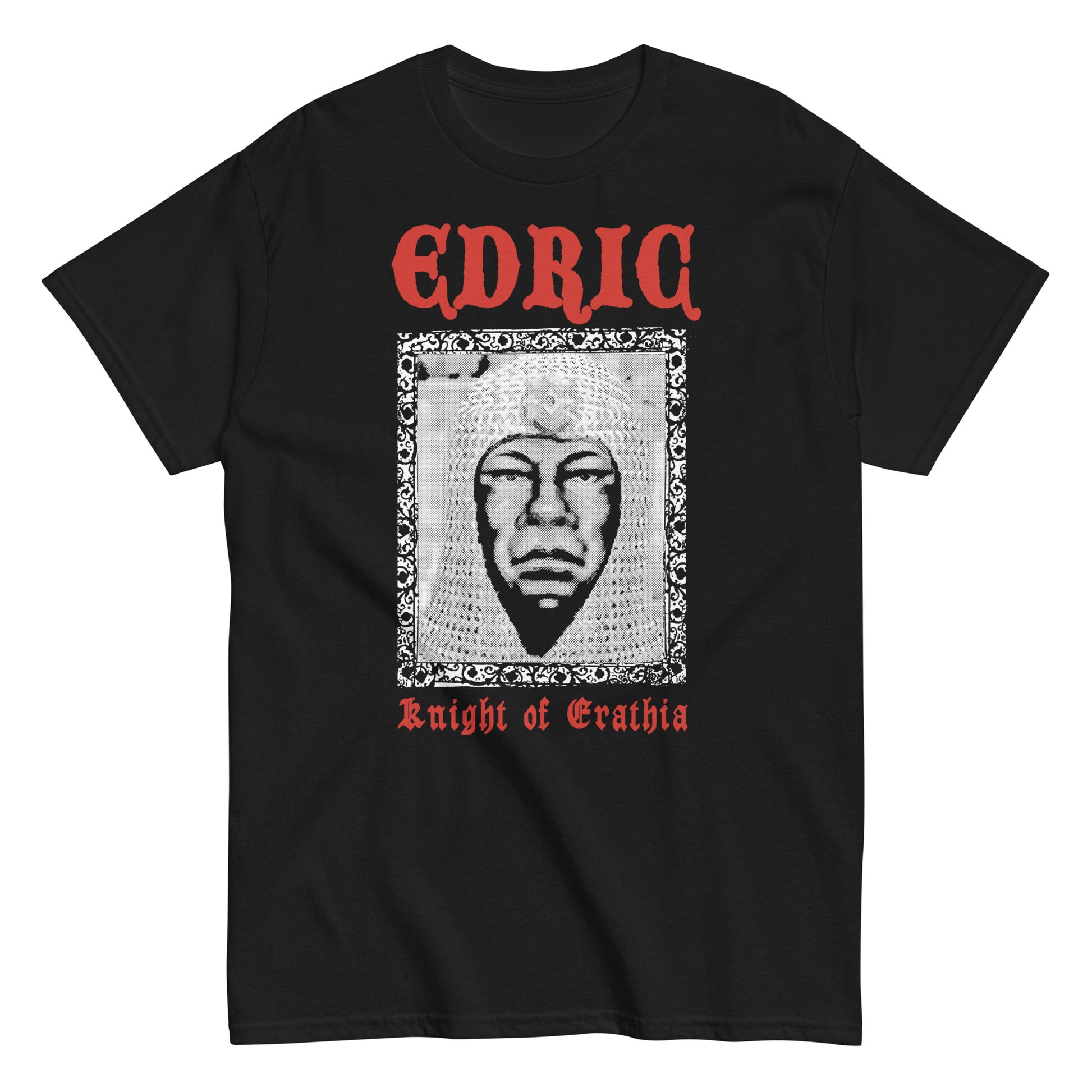 Meet our Edric – Knight of Erathia tee: bold gothic print, retro vibes, and pure love for the best fantasy strategy ever made.
