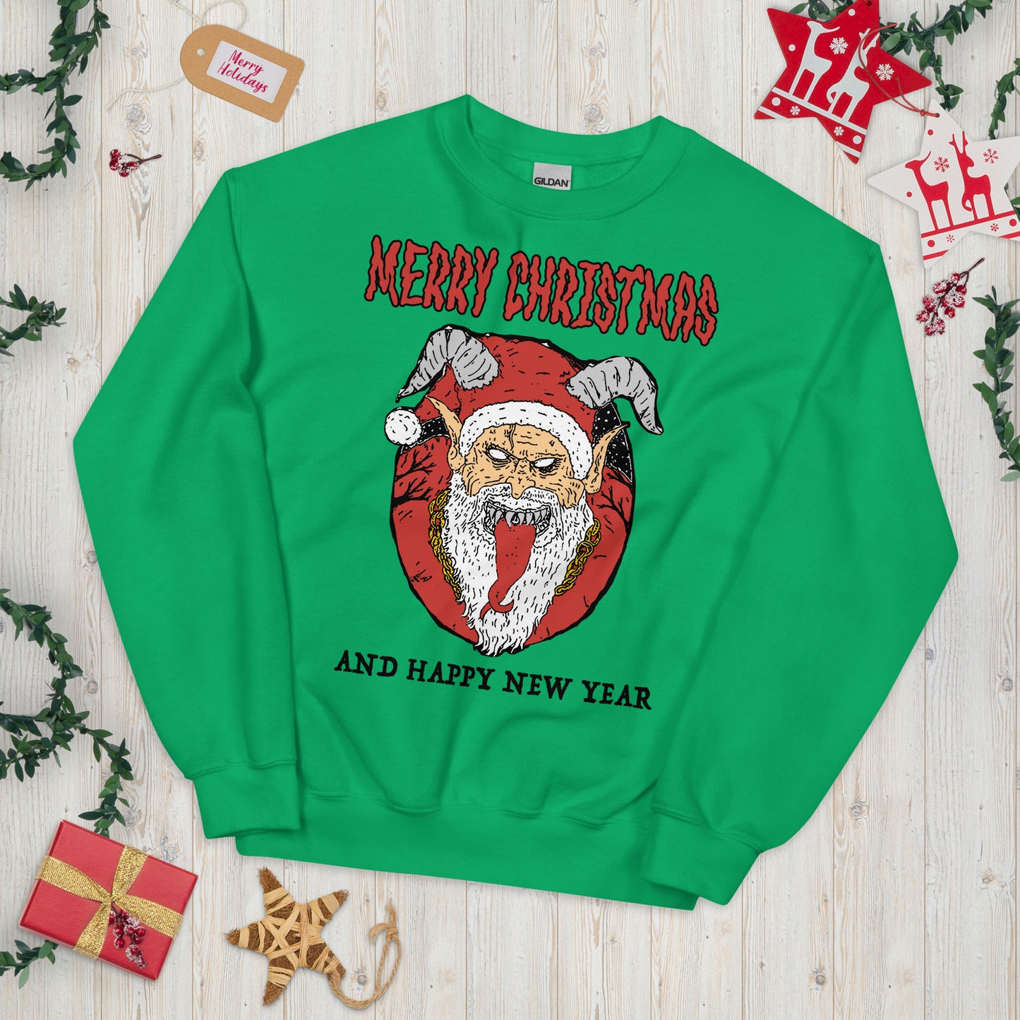Merry Christmas Hell Santa Sweatshirt